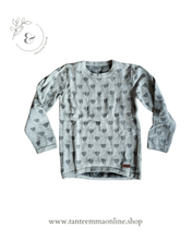 Load image into Gallery viewer, Sweater with hearts - gray - girl - 5 years