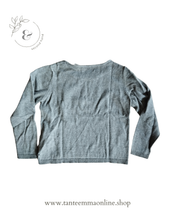 Load image into Gallery viewer, Sweater with flowers decoration - Gray - Okaidi - girl - 4 years - 104 cm