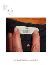 Load image into Gallery viewer, Blue Sweatshirt with hearts - H&M - 122/128 - Girl