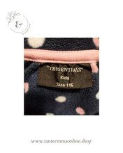 Load image into Gallery viewer, Micro-pile Sweater - Blu & pois - Tessentials - girl - 116 cm