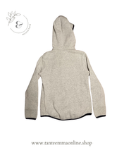 Load image into Gallery viewer, Hooded Sweatshirt - cotton - micropile - gray - girl - 5/6 years