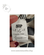 Load image into Gallery viewer, Mini skirt - black and white - polyester and elastane - spring summer - Size 42 - Motivi Tante Emma Online