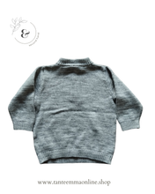 Load image into Gallery viewer, grey sweater with zip - boy - 100% cotton - H&M - size 9/12 months - spring autumn Tante Emma Online