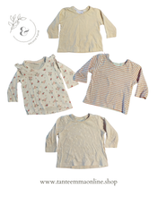 Load image into Gallery viewer, Set of 4 long-sleeved T-shirt - girl - 4/6 months - 68 cm