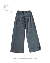 Load image into Gallery viewer, Wide leg trousers - black - autumn winter - size M