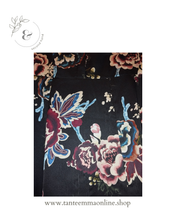 Load image into Gallery viewer, Midi dress - elegant and unconventional - 3/4 sleeves - spring summer - 100% polyester - Susy Mix Tante Emma Online