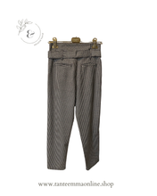 Load image into Gallery viewer, Pied de poule high waist trousers with waistband - size XS
