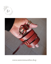 Load image into Gallery viewer, Avana brown belt in real leather - new without tag - woman Tante Emma Online