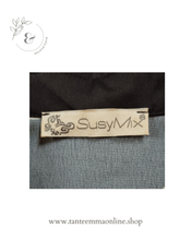 Load image into Gallery viewer, Midi dress - elegant and unconventional - 3/4 sleeves - spring summer - 100% polyester - Susy Mix Tante Emma Online