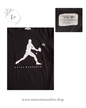 Load image into Gallery viewer, Black T-shirt - Nole Djokovic - La Coste - size M