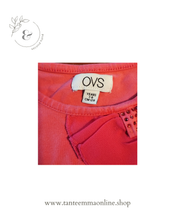 Load image into Gallery viewer, Pink fuchsia t-shirt with ruffle - cotton - Ovs - girl - 7/8 years