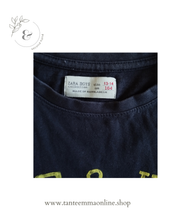 Load image into Gallery viewer, Blu t-shirt - boy - Free & Wild - 100% cotton - Zara - size 13/14 years - 164 cm