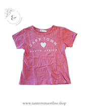 Load image into Gallery viewer, Pink T-shirt - Cape Town - cotton - girl - 9/10 years