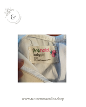 Load image into Gallery viewer, White dress - cotton - Prenatal - bow - girl - 3/4 months
