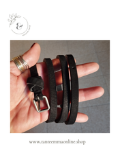 Load image into Gallery viewer, Black belt in real leather - made in Italy - new without tag - woman Tante Emma Online