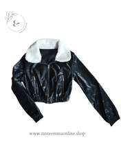 Load image into Gallery viewer, Short eco-leather Jacket - Shein - girl - xs