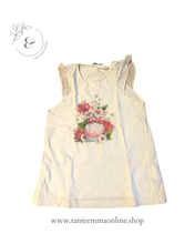 Load image into Gallery viewer, White tank - girl - cotton - summer - size 9 years, 134 cm