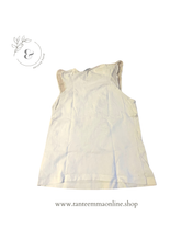 Load image into Gallery viewer, White tank - girl - cotton - summer - size 9 years, 134 cm
