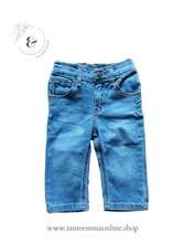 Load image into Gallery viewer, Set trio - Sweatshirt, long sleeve t-shirt and jeans- boy - 100% cotton - size 12/18 months Tante Emma Online