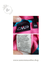 Load image into Gallery viewer, Sports Raincoat Jacket with Hood - Cmp - girl - Turquoise/pink fuchsia - 10 years - 140 cm