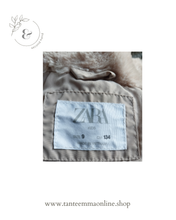 Load image into Gallery viewer, Padded hooded down jacket - Beige - Zara - Girls 9 years