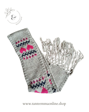 Load image into Gallery viewer, Acrylic wool scarf - woman - beige