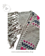 Load image into Gallery viewer, Acrylic wool scarf - woman - beige