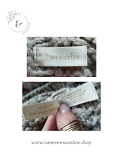 Load image into Gallery viewer, Acrylic wool scarf - woman - beige