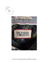 Load image into Gallery viewer, Plaid shirt - woman - green - Hilfiger Denim - size M
