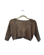 Load image into Gallery viewer, bronze colored Wrap - Sisley size S/M - Cotton and polyester Tante Emma Online