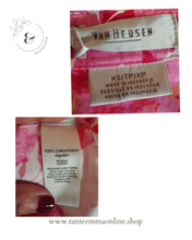 Load image into Gallery viewer, Shirt - woman - fantasy pattern - pink, white, fuchsia pink - Van Heusen - size XS Tante Emma Online