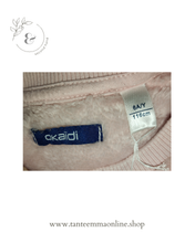 Load image into Gallery viewer, Pile sweater - pink with heart - girl - Okaidi - 6 years
