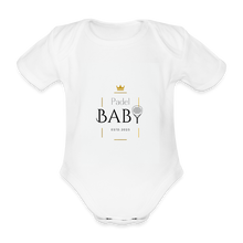 Load image into Gallery viewer, Padel Baby | Organic Short-sleeved Baby Bodysuit - weiß