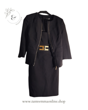 Load image into Gallery viewer, Jacket and dress Elisabetta Franchi - elegant and black - woman - size 40
