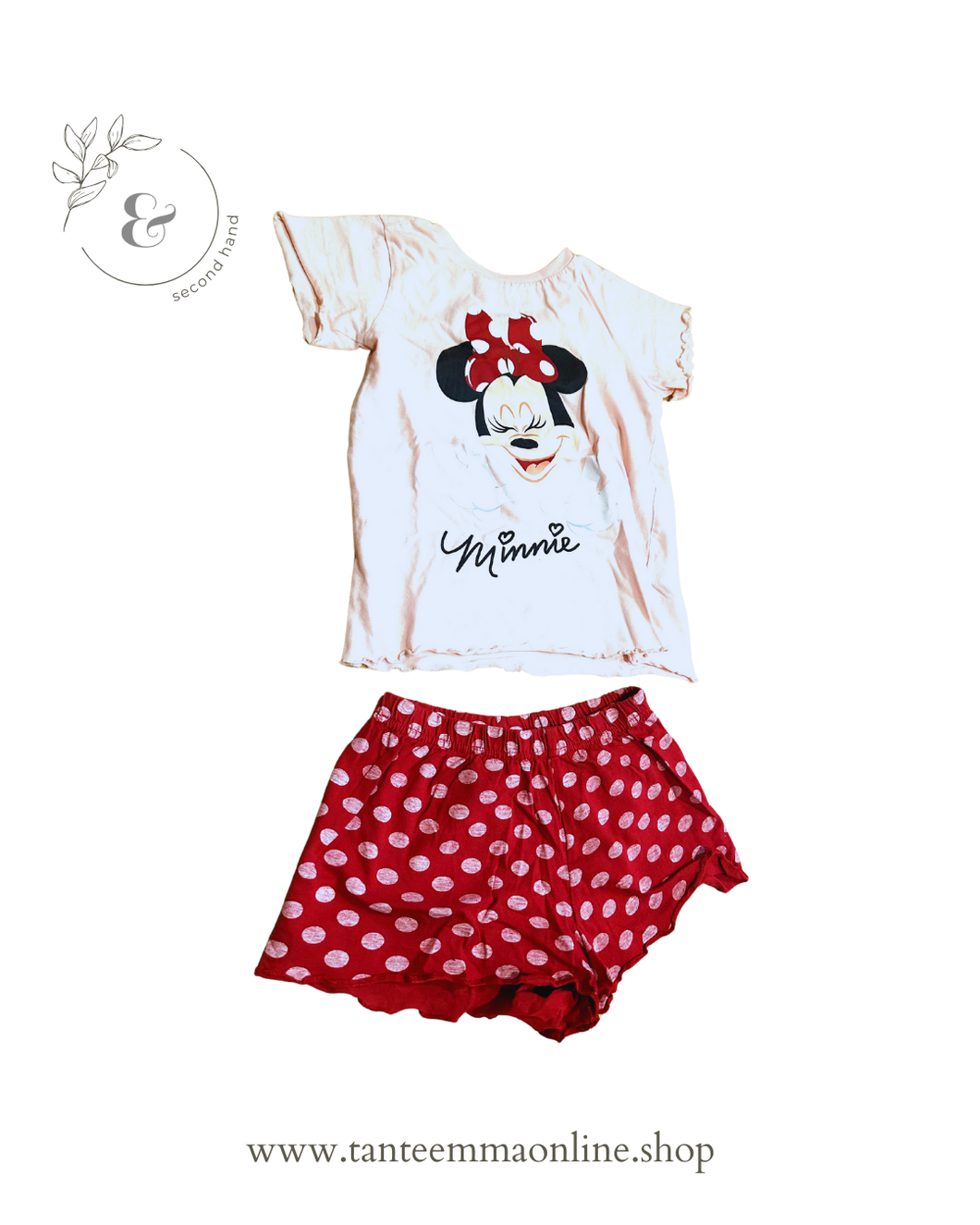 T-shirt e pantaloncini Minnie - bambina - estate - Disney - taglia 110/116 cm