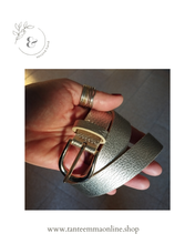 Carica l&#39;immagine nel visualizzatore di Gallery, Belt in real leather in gold color - woman - new without tag Tante Emma Online
