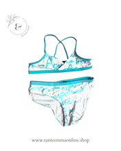 Load image into Gallery viewer, Bikini - girl - Emporio Armani - White and turquise - size 6/8 years
