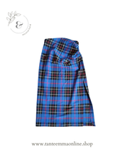 Carica l&#39;immagine nel visualizzatore di Gallery, Gonna lunga stile tartan - blu - Zara - taglia M
