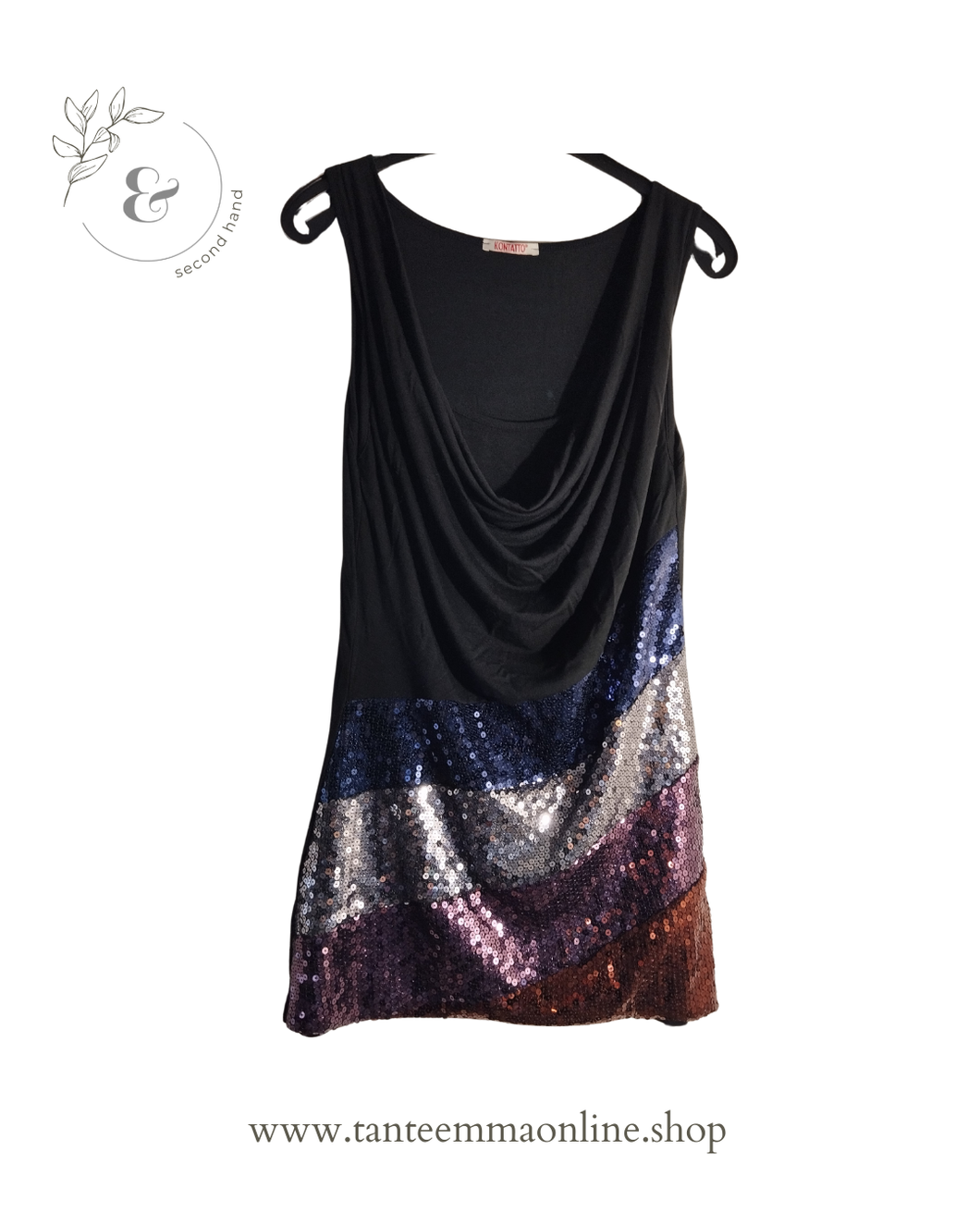 Mini abito senza maniche con paiettes - kontatto - donna - taglia XS/S