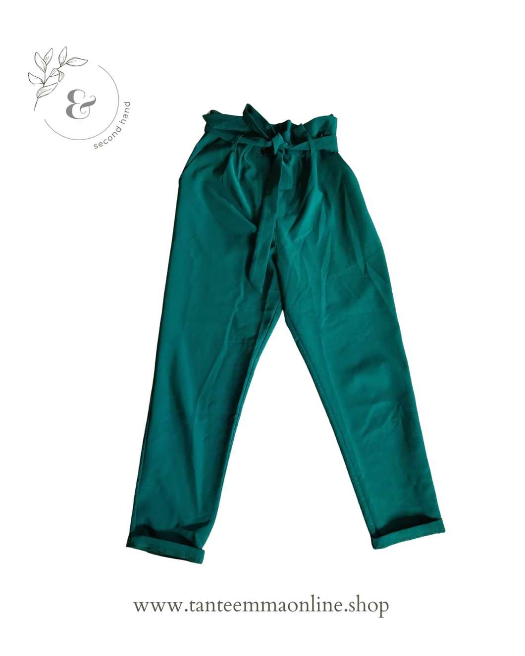 Pantaloni verdi con cintura - Dixie - primavera estate - taglia XS