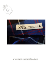 Carica l&#39;immagine nel visualizzatore di Gallery, Gonna lunga stile tartan - blu - Zara - taglia M
