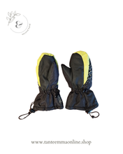 Carica l&#39;immagine nel visualizzatore di Gallery, Mittens guanti da neve - bambini - giallo e blu - 5/6 anni
