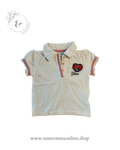 Load image into Gallery viewer, Polo shirt - white - cotton - girl - Geox - 9 months
