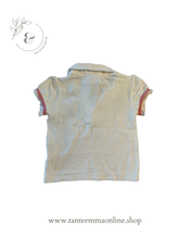 Load image into Gallery viewer, Polo shirt - white - cotton - girl - Geox - 9 months
