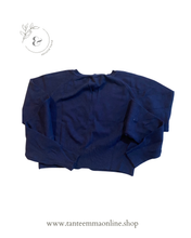 Carica l&#39;immagine nel visualizzatore di Gallery, Cardigan corto - blu - poliammide e viscosa - taglia XS

