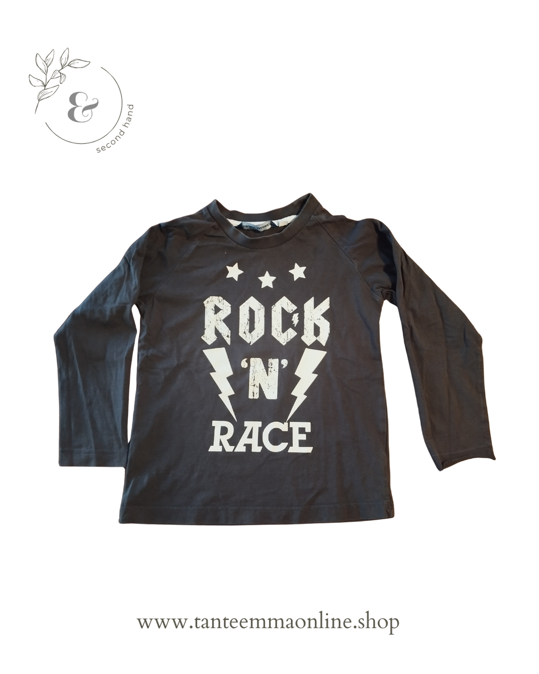 Long sleeved t-shirt - grey - rock - original marines - cotton - 5 years