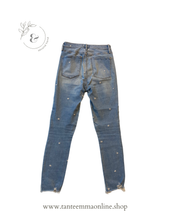 Carica l&#39;immagine nel visualizzatore di Gallery, Jeans - fiori ricamati - Abercrombie &amp; Fitch - Taglia 27
