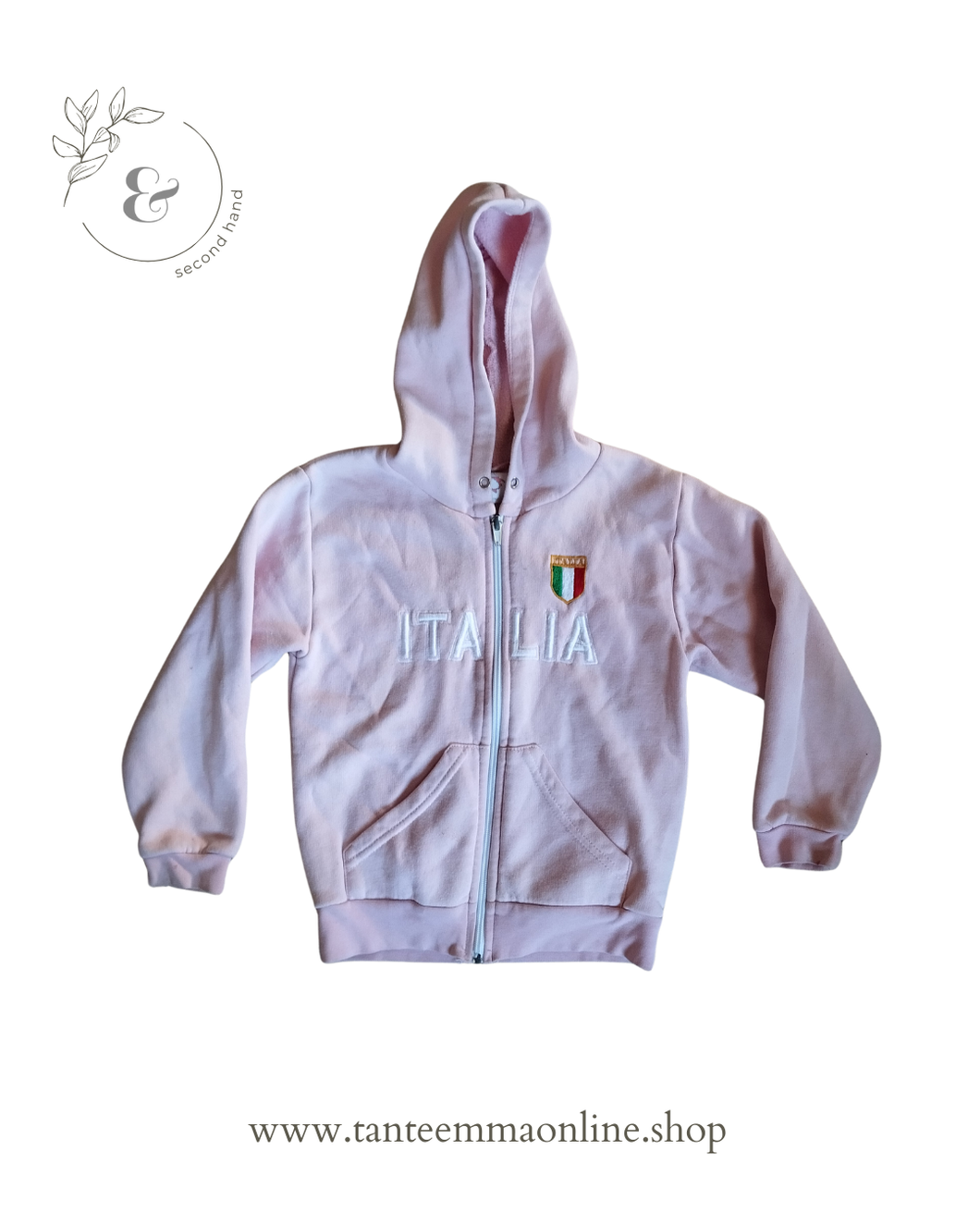 Hooded Sweatshirt Italia - pink - 5/6 years