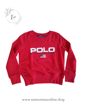 Load image into Gallery viewer, Red sweatshirt - Polo Ralph Lauren - Unisex - 7 years - 130 cm
