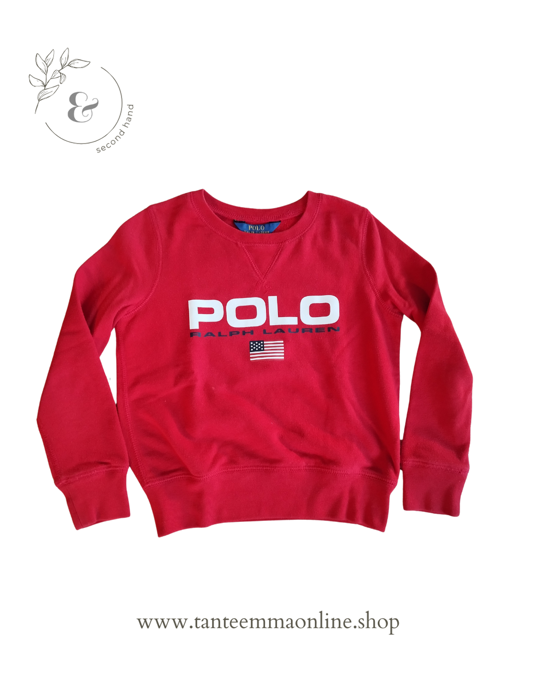 Red sweatshirt - Polo Ralph Lauren - Unisex - 7 years - 130 cm